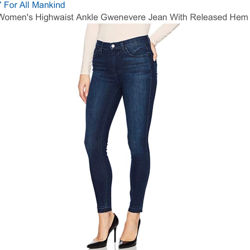 7 for all mankind high waist ankle Gwenevere jeans